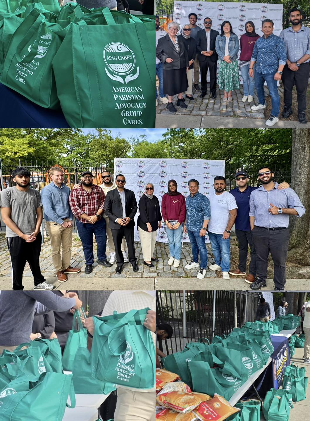 APAG Cares Eid ul-Adha community food drive collage